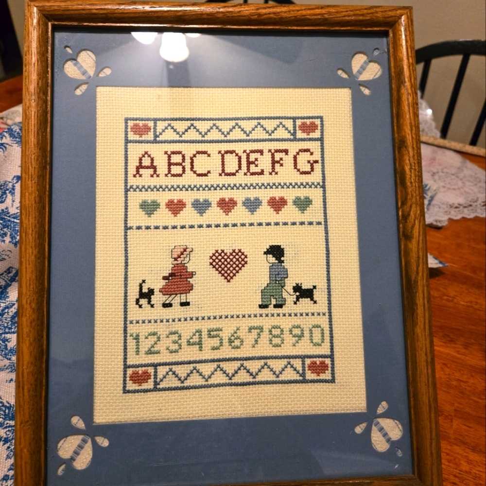 COPY - Country Cottage Cross Stitch With Alphabet And Numbers
